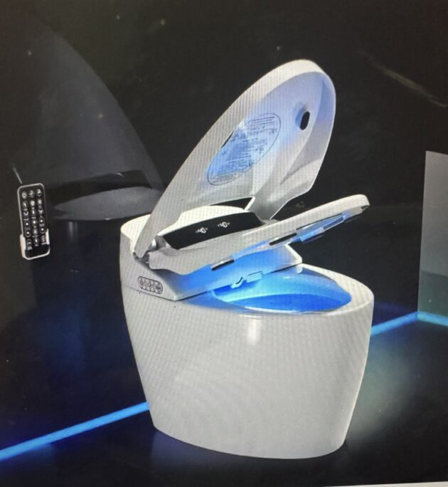 Automatic Zero water pressure smart Bidet toilet with auto open/closed lid with temperature and remote control