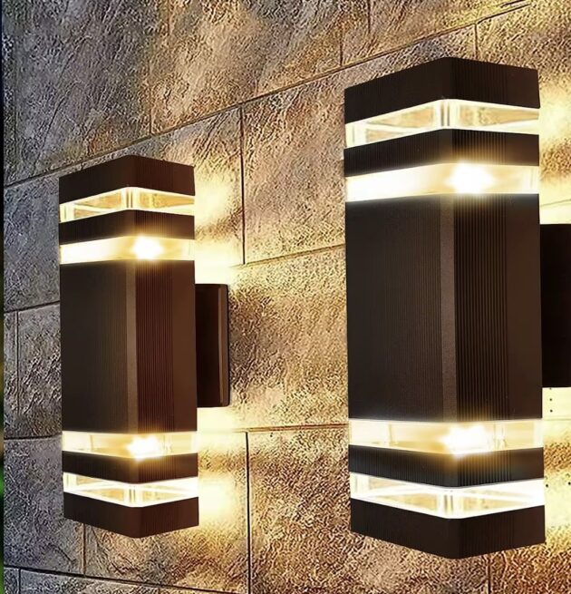 Waterproof outdoor wall lights