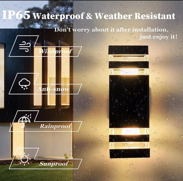 Waterproof outdoor wall lights - Image 4
