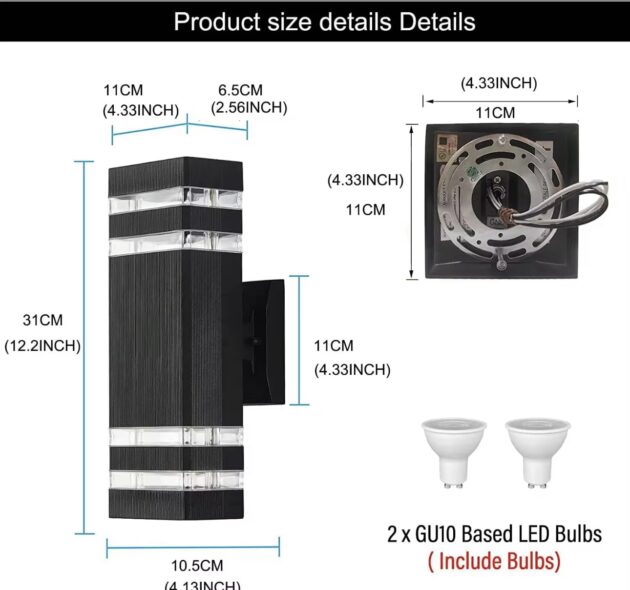 Waterproof outdoor wall lights - Image 5