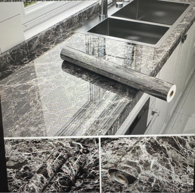 vinyl marble wallpaper self thick