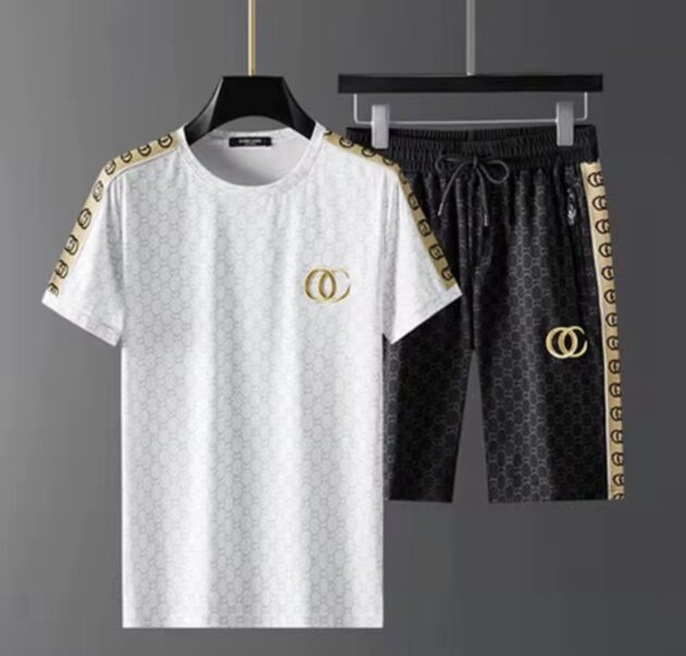 Summer light Luxury ice silk set men’s fashion casual sport thin. - Image 3