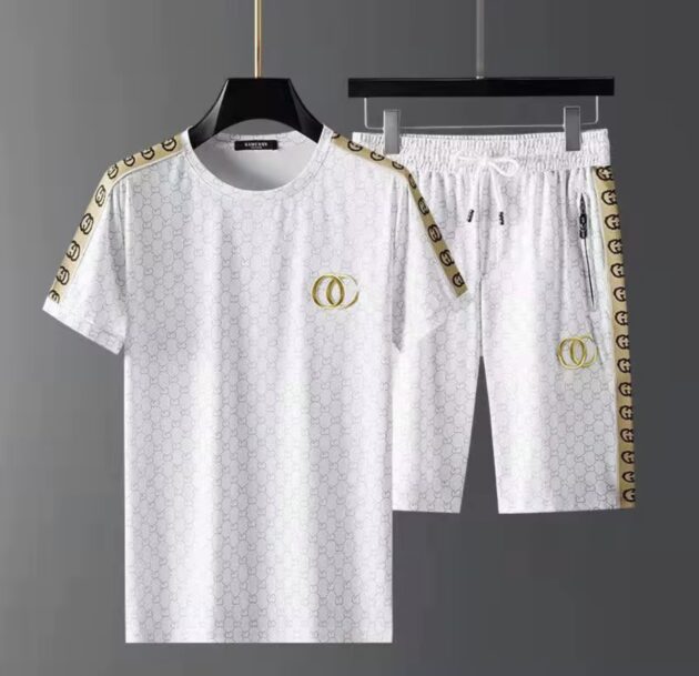 Summer light Luxury ice silk set men’s fashion casual sport thin. - Image 4
