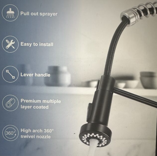 Modern kitchen pull down Faucet - Image 4