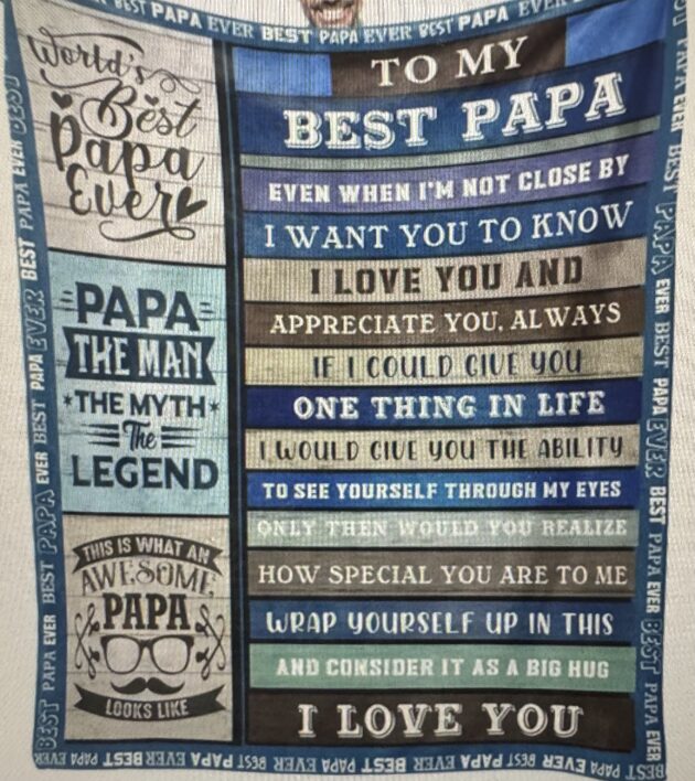 Blanket for Dad to show appreciation - Image 2